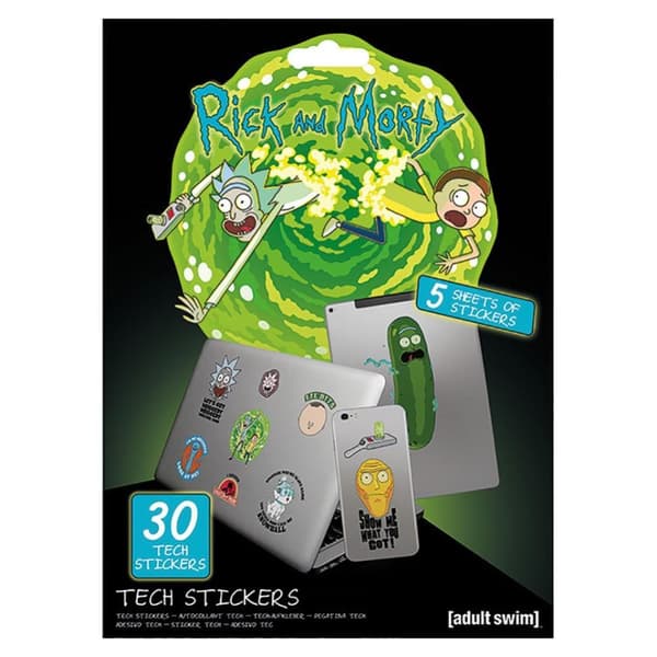 Rick And Morty Official Laptop Macbook Stickers Various One Size
