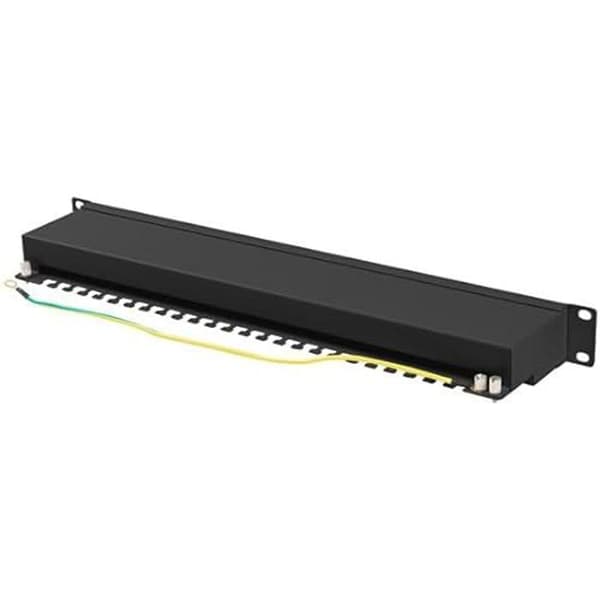 Patchpanel LANBERG PPSA-1024-B 24 portar 1U CAT.6A FTP Svart