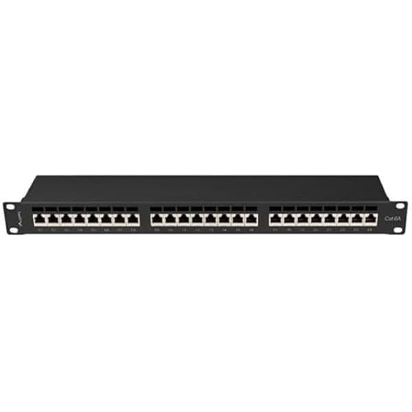 Patchpanel LANBERG PPSA-1024-B 24 portar 1U CAT.6A FTP Svart Svart