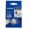 Brother P-Touch-tejp svart på vit 6, TZ-211