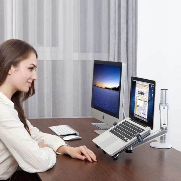 2-i-1 Laptop- og Tablet-holder