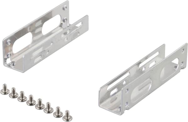 Mounting angles for 3.5" hard drive in 5.25" space