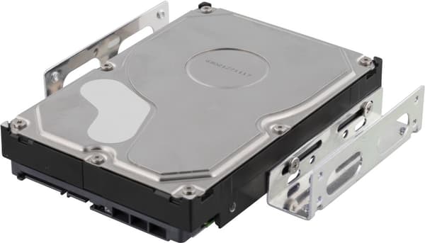 Mounting angles for 3.5" hard drive in 5.25" space