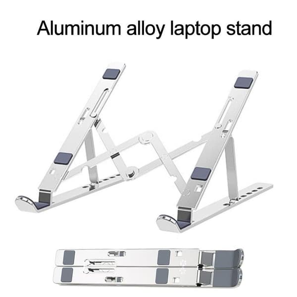 NÖRDIC Aluminium Set Justerbar Bærbar Tablet Collutable og Mobiltelefoner Laptop Holder Stativ