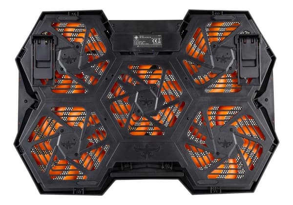 Laptop cooler 10001300 RPM 5x140mm fans 2xUSBA 2xSupport