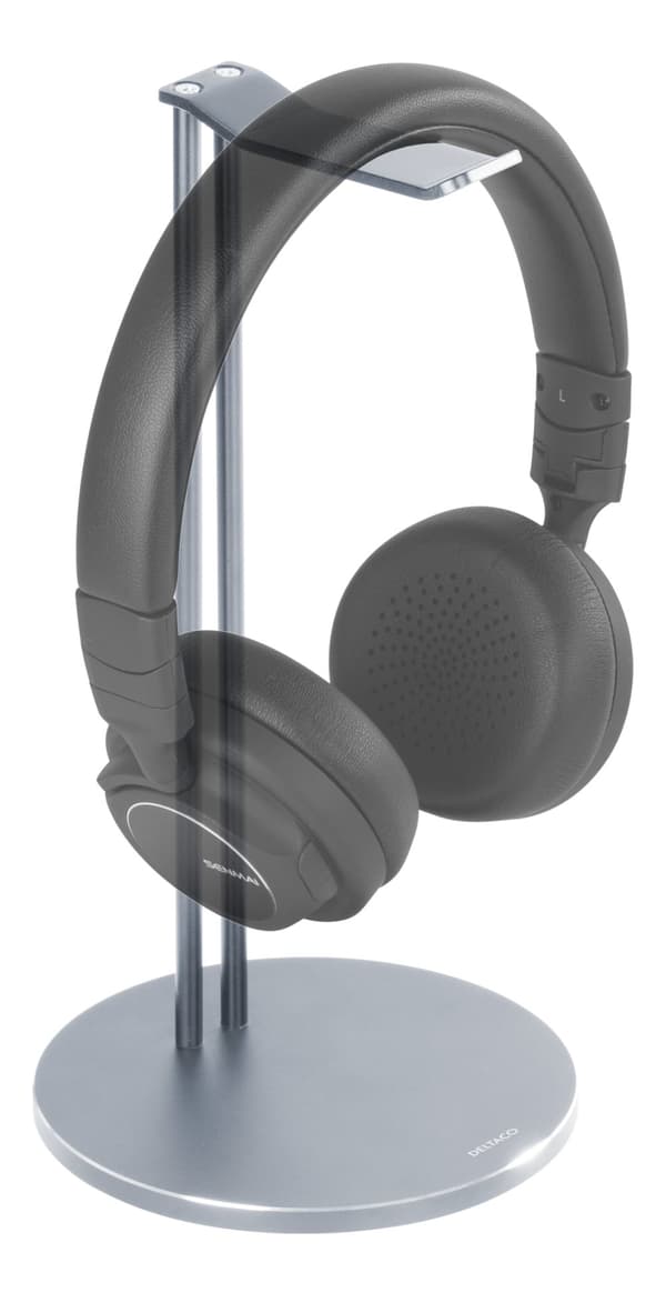 Universal Headphone Stand, aluminum anti-slip, silver