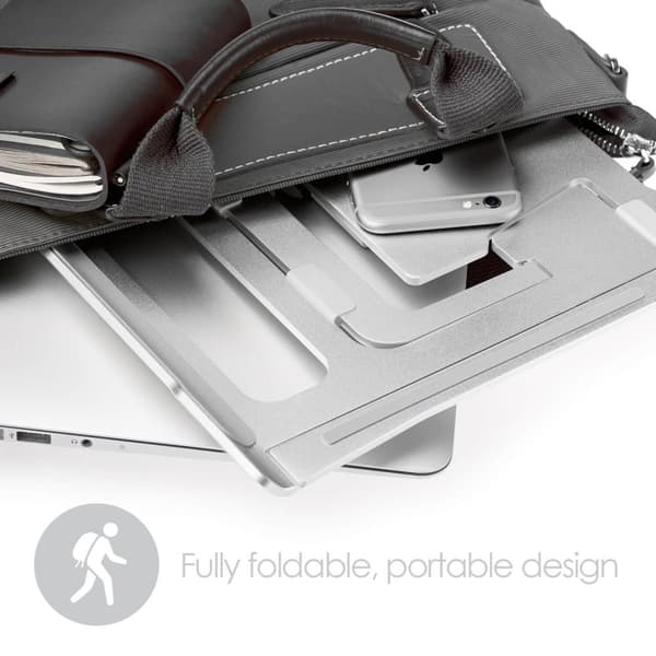 Laptop Stander Supreme Lite Portable 6 Forskellige Højder Sølv