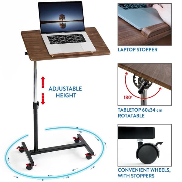 Tatkraft, Gain - Justerbart Laptopbord på Hjul