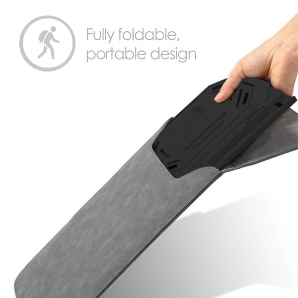 2in1 Portabel Laptop Stander Sort 360 Roterbar incl Mobil Stander