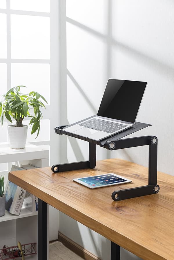 OFFICE Portable height adjust laptop desk tiltable desktop