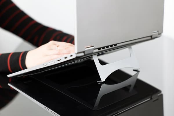 Laptop stativ - Macbook stativ - Metal - Sølv