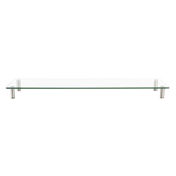 Monitorställ i glas/metall 1 m