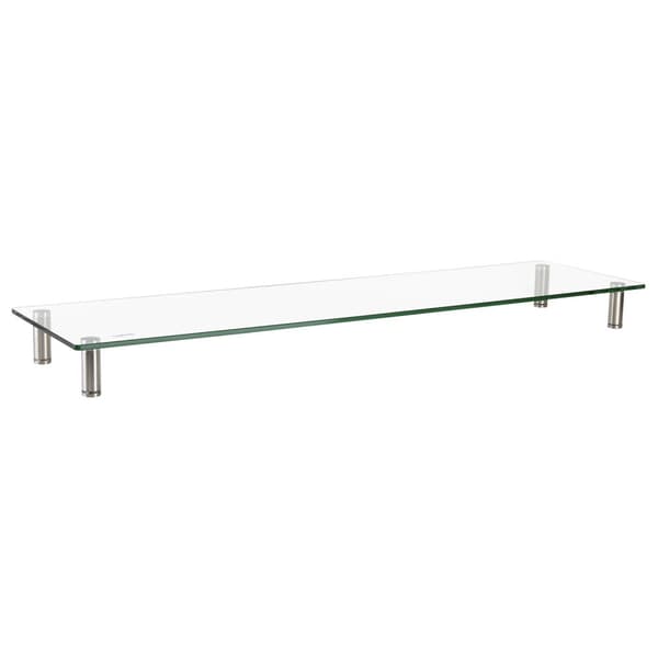 Monitorställ i glas/metall 1 m