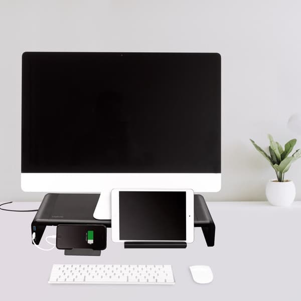 LogiLink Skærmstativ 63 cm med USB-hub 3-port