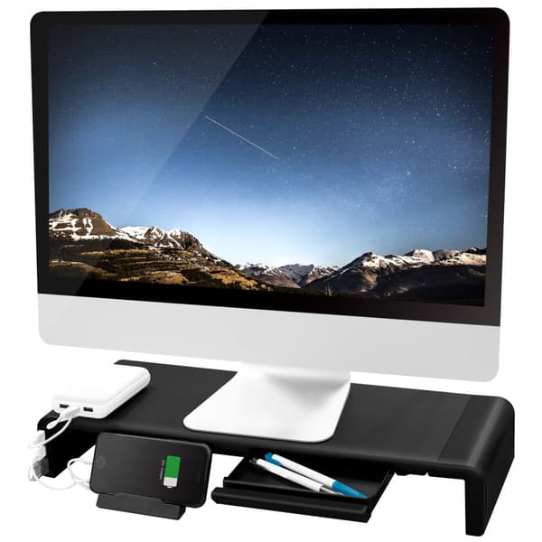 LogiLink Skærmstativ 63 cm med USB-hub 3-port