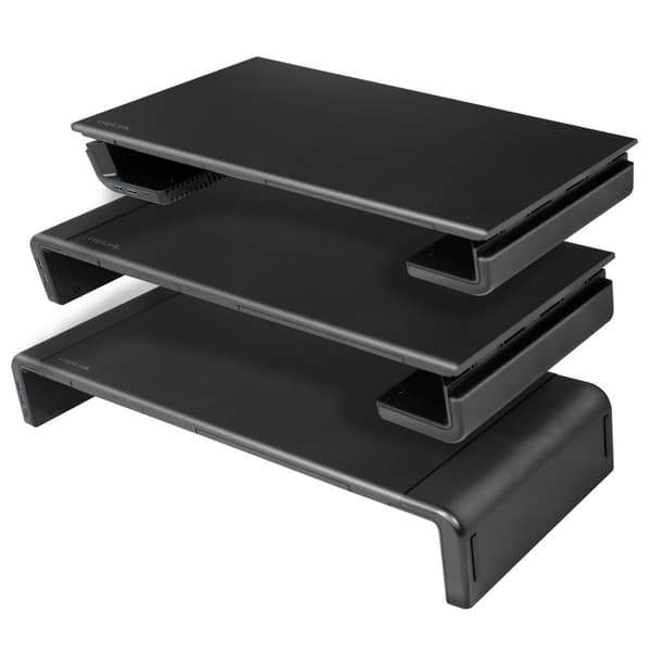 LogiLink Skærmstativ 63 cm med USB-hub 3-port
