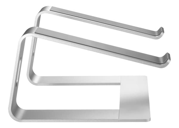 Office, High-rise laptop riser, 5kg, aluminum Silver