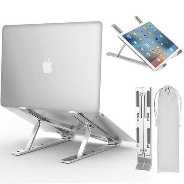 Laptopstativ i aluminium - syv justeringshøjder