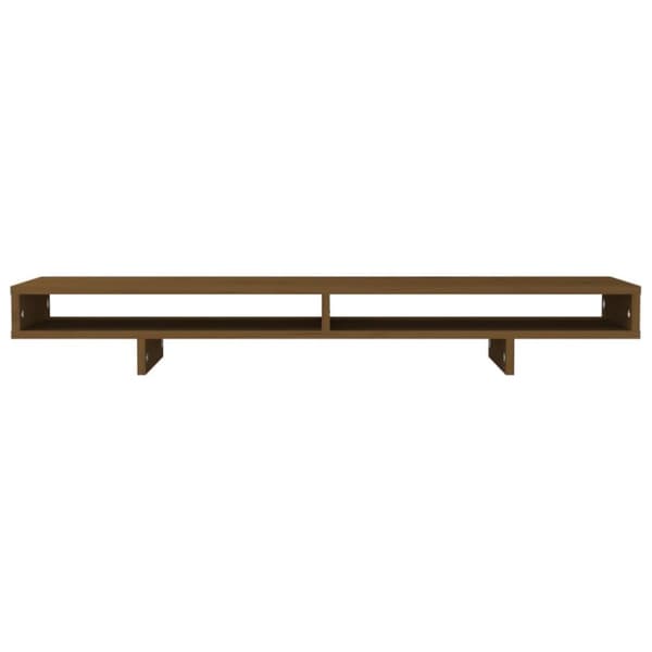 vidaXL Skärmställ honungsbrun 100x27x14 cm massiv furu