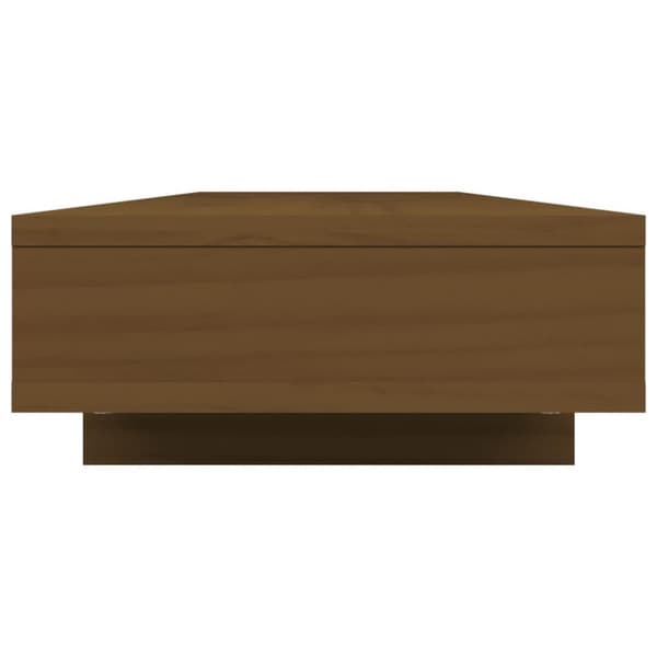 vidaXL Skärmställ honungsbrun 100x27x14 cm massiv furu