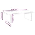Miniatyrbild 8 av 8: vidaXL Skärmställ 50x27x15 cm massiv furu
