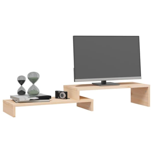 vidaXL Skärmställ (52-101)x22x14 cm massiv furu