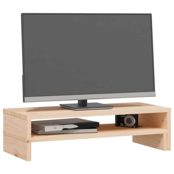 vidaXL Skärmställ (52-101)x22x14 cm massiv furu