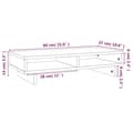 Miniatyrbilde 8 av 8: vidaXL Monitorstativ hvit 60x27x14 cm heltre furu