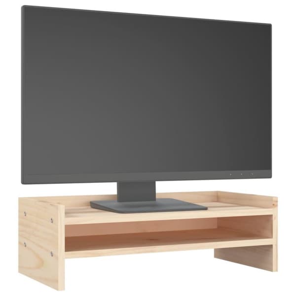 vidaXL skærmholder 50x24x16 cm massivt fyrretræ