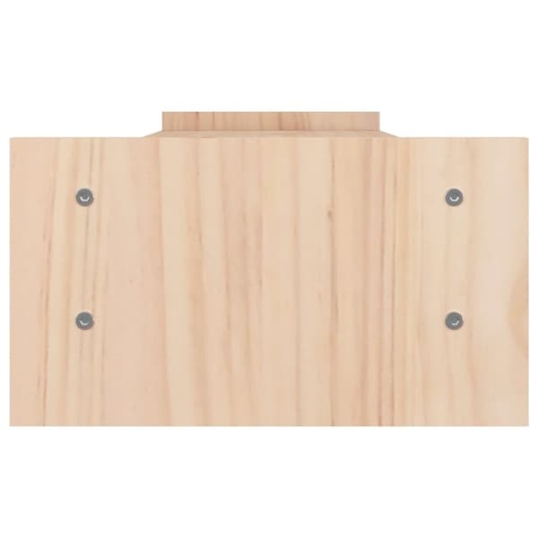 vidaXL Skärmställ 100x27x15 cm massiv furu