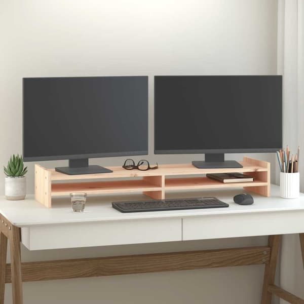 vidaXL Skärmställ 100x27x15 cm massiv furu