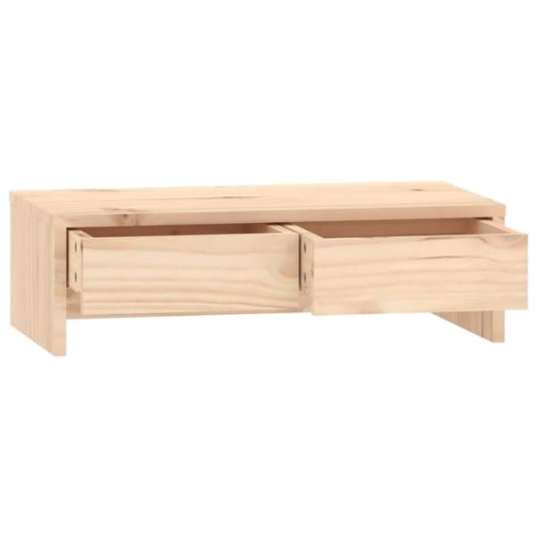 vidaXL Monitorstativ 50x27x15 cm heltre furu