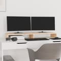 Miniatyrbilde 3 av 9: vidaXL Monitorstativ 100x27x10 cm heltre furu