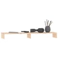 Miniatyrbilde 5 av 9: vidaXL Monitorstativ 100x27x10 cm heltre furu