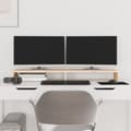 Miniatyrbilde 2 av 9: vidaXL Monitorstativ 100x27x10 cm heltre furu