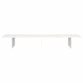 Miniatyrbilde 5 av 8: vidaXL Monitorstativ hvit 100x27x15 cm heltre furu