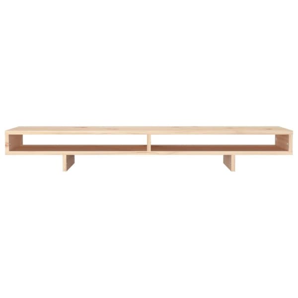 vidaXL Monitorstativ 100x27x14 cm heltre furu