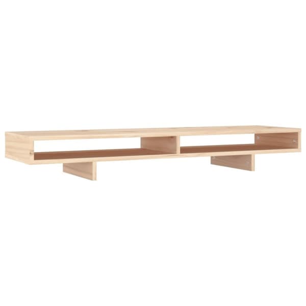vidaXL Monitorstativ 100x27x14 cm heltre furu