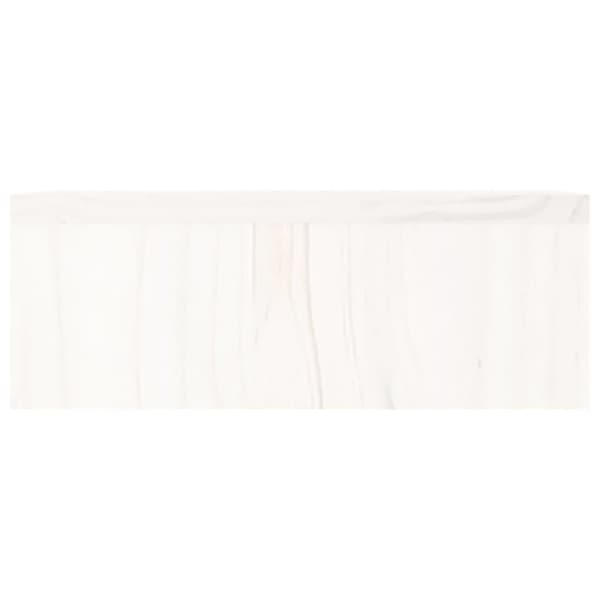 vidaXL Näyttökoroke valkoinen 50x27x10 cm täysi mänty