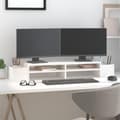 Miniatyrbild 3 av 8: vidaXL Skärmställ vit 100x27,5x15 cm massiv furu