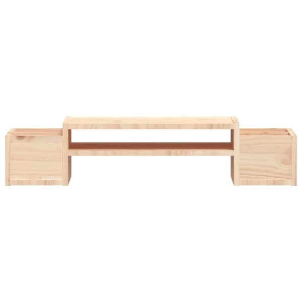 vidaXL Monitorstativ 70x27,5x15 cm heltre furu