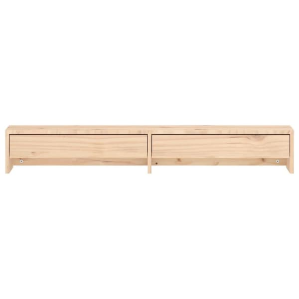 vidaXL Monitorstativ 100x27x15 cm heltre furu