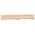 Miniatyrbilde 1 av 9: vidaXL Monitorstativ 100x27x15 cm heltre furu