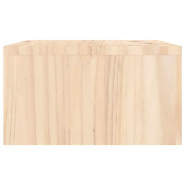 vidaXL skærmholder 100x27x15 cm massivt fyrretræ