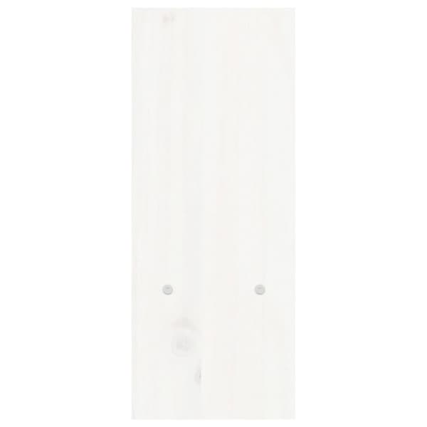 vidaXL Skärmställ vit (39-72)x17x43 cm massiv furu