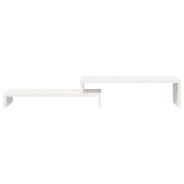 vidaXL skærmholder (52-101)x22x14 cm massivt fyrretræ hvid