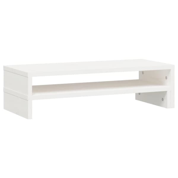 vidaXL skærmholder (52-101)x22x14 cm massivt fyrretræ hvid