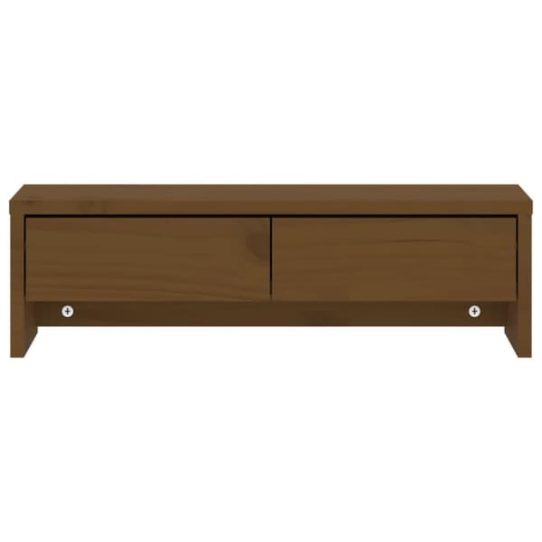 vidaXL Näyttökoroke hunajanruskea 50x27x15 cm täysi mänty