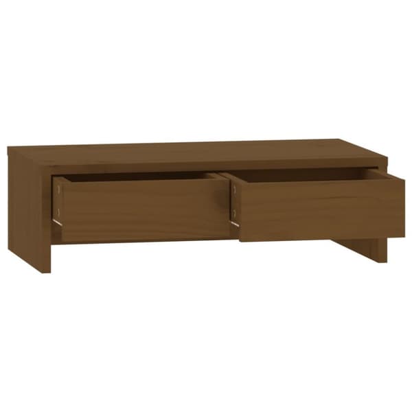 vidaXL Näyttökoroke hunajanruskea 50x27x15 cm täysi mänty
