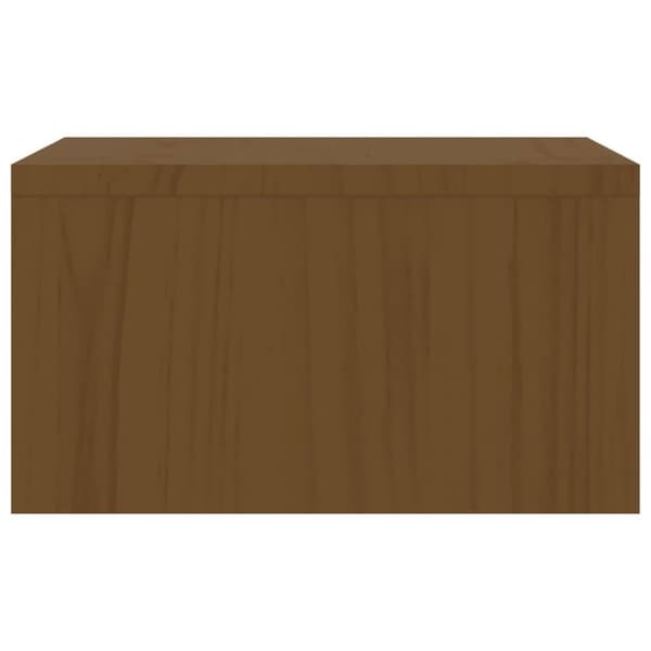 vidaXL Näyttökoroke hunajanruskea 50x27x15 cm täysi mänty